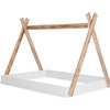 image:imageSignature Design by Ashley Hallityn Casual Full Tent Bed Kids Teepee Bed Frame Foundation or Box Spring Not Needed Montessori Inspired Sleep Space Matte WhiteWhiteNatural