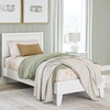 image:imageSignature Design by Ashley Hallityn Casual Full Tent Bed Kids Teepee Bed Frame Foundation or Box Spring Not Needed Montessori Inspired Sleep Space Matte WhiteWhite