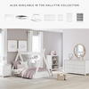 image:imageSignature Design by Ashley Hallityn Casual Full Tent Bed Kids Teepee Bed Frame Foundation or Box Spring Not Needed Montessori Inspired Sleep Space Matte WhiteMatte White