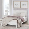 image:imageSignature Design by Ashley Hallityn Casual Full Tent Bed Kids Teepee Bed Frame Foundation or Box Spring Not Needed Montessori Inspired Sleep Space Matte WhiteWhite