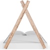 image:imageSignature Design by Ashley Hallityn Casual Full Tent Bed Kids Teepee Bed Frame Foundation or Box Spring Not Needed Montessori Inspired Sleep Space Matte WhiteWhiteNatural