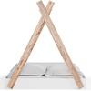 image:imageSignature Design by Ashley Hallityn Casual Full Tent Bed Kids Teepee Bed Frame Foundation or Box Spring Not Needed Montessori Inspired Sleep Space Matte WhiteWhiteNatural