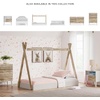 image:imageSignature Design by Ashley Hallityn Casual Full Tent Bed Kids Teepee Bed Frame Foundation or Box Spring Not Needed Montessori Inspired Sleep Space Matte WhiteWhiteNatural
