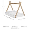 image:imageSignature Design by Ashley Hallityn Casual Full Tent Bed Kids Teepee Bed Frame Foundation or Box Spring Not Needed Montessori Inspired Sleep Space Matte WhiteWhiteNatural