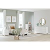 image:imageSignature Design by Ashley Hallityn Casual Full Tent Bed Kids Teepee Bed Frame Foundation or Box Spring Not Needed Montessori Inspired Sleep Space Matte WhiteWhite