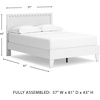 image:imageSignature Design by Ashley Hallityn Casual Full Tent Bed Kids Teepee Bed Frame Foundation or Box Spring Not Needed Montessori Inspired Sleep Space Matte WhiteWhite