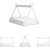 image:imageSignature Design by Ashley Hallityn Casual Full Tent Bed Kids Teepee Bed Frame Foundation or Box Spring Not Needed Montessori Inspired Sleep Space Matte WhiteMatte White