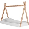 image:imageSignature Design by Ashley Hallityn Casual Full Tent Bed Kids Teepee Bed Frame Foundation or Box Spring Not Needed Montessori Inspired Sleep Space Matte WhiteWhiteNatural
