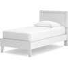 image:imageSignature Design by Ashley Hallityn Casual Full Tent Bed Kids Teepee Bed Frame Foundation or Box Spring Not Needed Montessori Inspired Sleep Space Matte WhiteWhite