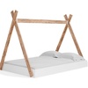 image:imageSignature Design by Ashley Hallityn Casual Full Tent Bed Kids Teepee Bed Frame Foundation or Box Spring Not Needed Montessori Inspired Sleep Space Matte WhiteWhiteNatural