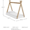 image:imageSignature Design by Ashley Hallityn Casual Full Tent Bed Kids Teepee Bed Frame Foundation or Box Spring Not Needed Montessori Inspired Sleep Space Matte WhiteWhiteNatural