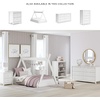 image:imageSignature Design by Ashley Hallityn Casual Full Tent Bed Kids Teepee Bed Frame Foundation or Box Spring Not Needed Montessori Inspired Sleep Space Matte WhiteMatte White