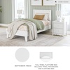 image:imageSignature Design by Ashley Hallityn Casual Full Tent Bed Kids Teepee Bed Frame Foundation or Box Spring Not Needed Montessori Inspired Sleep Space Matte WhiteWhite