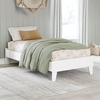 image:imageSignature Design by Ashley Hallityn Casual Twin Platform Bed Foundation or Box Spring Not Needed Low Profile Frame for Youth Bedrooms Matte White