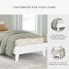 image:imageSignature Design by Ashley Hallityn Casual Twin Platform Bed Foundation or Box Spring Not Needed Low Profile Frame for Youth Bedrooms Matte White
