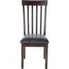 image:imageSignature Design by Ashley Hammis Rake Back Dining Room Chair Set of 2 Dark Brown Haddigan Traditional Upholstered Dining Room Bench Dark Brown