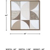 image:imageSignature Design by Ashley Harelman Canvas Wall Art 40x40 Taupe