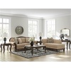image:imageSignature Design by Ashley Havenworth Classic Anti Sag RightArm Facing Corner Chaise with Reversible Seat Cushion and 1 Accent Pillows Beige amp Dark Brown
