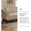 image:imageSignature Design by Ashley Havenworth Classic Anti Sag RightArm Facing Corner Chaise with Reversible Seat Cushion and 1 Accent Pillows Beige amp Dark Brown