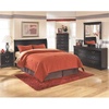 image:imageSignature Design by Ashley Huey Vineyard Traditional Queen Sleigh Headboard ONLY BlackBlack