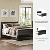 image:imageSignature Design by Ashley Huey Vineyard Traditional Queen Sleigh Headboard ONLY BlackBlack