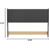 image:imageSignature Design by Ashley Huey Vineyard Traditional Queen Sleigh Headboard ONLY BlackBlack