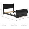 image:imageSignature Design by Ashley Huey Vineyard Traditional Queen Sleigh Headboard ONLY BlackBlack