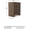 image:imageSignature Design by Ashley Juararo 2Drawer Nightstand Rustic BrownMedium Brown