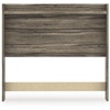 image:imageSignature Design by Ashley Jusika Farmhouse Panel Headboard with LED Light and Shelf Full Dark BrownFull