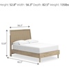 image:imageSignature Design by Ashley Kids Full Platform Bed Frame Matte BlackBeige