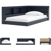 image:imageSignature Design by Ashley Kids Twin Bookcase Storage Bed Navy Blue