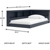 image:imageSignature Design by Ashley Kids Twin Bookcase Storage Bed Navy Blue