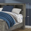 image:imageSignature Design by Ashley Kids Twin Panel Bed Frame Rustic Warm GrayFull Bookcase Panel Bed