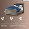 image:imageSignature Design by Ashley Kids Twin Panel Bed Frame Rustic Warm GrayFull Bookcase Panel Bed