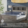image:imageSignature Design by Ashley Kids Twin Panel Bed Frame Rustic Warm GrayFull Bookcase Panel Bed