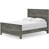 image:imageSignature Design by Ashley Kids Twin Panel Bed Frame Rustic Warm GrayQueen Panel Bed