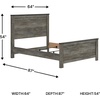 image:imageSignature Design by Ashley Kids Twin Panel Bed Frame Rustic Warm GrayQueen Panel Bed