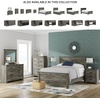 image:imageSignature Design by Ashley Kids Twin Panel Bed Frame Rustic Warm GrayQueen Panel Bed