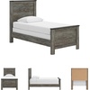 image:imageSignature Design by Ashley Kids Twin Panel Bed Frame Rustic Warm GrayTwin Panel Bed
