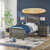 image:imageSignature Design by Ashley Kids Twin Panel Bed Frame Rustic Warm GrayTwin Panel Bed