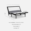 image:imageSignature Design by Ashley King Adjustable Bed Frame Lumbar amp Audio