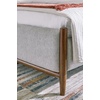 image:imageSignature Design by Ashley King Size Bed Frame Upholstered Panel BedKing
