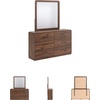 image:imageSignature Design by Ashley King Size Bed Frame with LED LightsDresser and Mirror