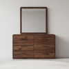 image:imageSignature Design by Ashley King Size Bed Frame with LED LightsDresser and Mirror