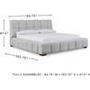 image:imageSignature Design by Ashley King Upholstered Bed Frame Light GrayCalifornia King