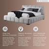 image:imageSignature Design by Ashley King Upholstered Bed Frame Light GrayKing