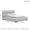 image:imageSignature Design by Ashley King Upholstered Bed Frame Light GrayQueen