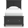 image:imageSignature Design by Ashley King Wood Panel Bed Hardwood Solids and MDFBlack