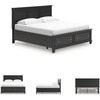 image:imageSignature Design by Ashley King Wood Panel Bed Hardwood Solids and MDFBlack