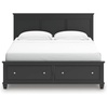 image:imageSignature Design by Ashley King Wood Panel Bed Hardwood Solids and MDFBlack